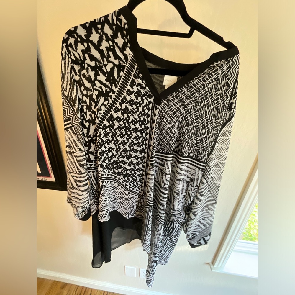 Chico's Patterned Blouse